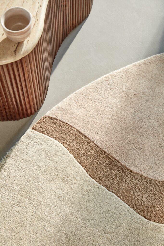 Rond vloerkleed Brinker Carpets Ensuite Organix Blush 620