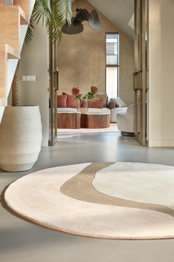 Rond vloerkleed Brinker Carpets Ensuite Organix Blush 620 kopen
