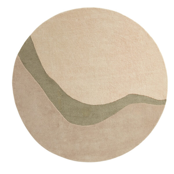 Rond vloerkleed Brinker Carpets Organix Khaki 750 kopen