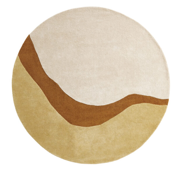 Rond vloerkleed Brinker Carpets Organix Gold 510 kopen