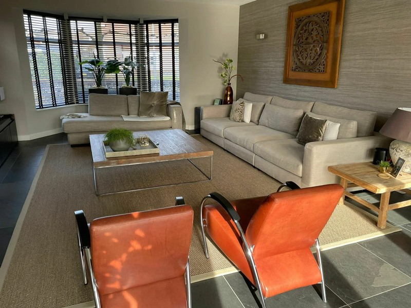 sisal vloerkleed in woonkamer